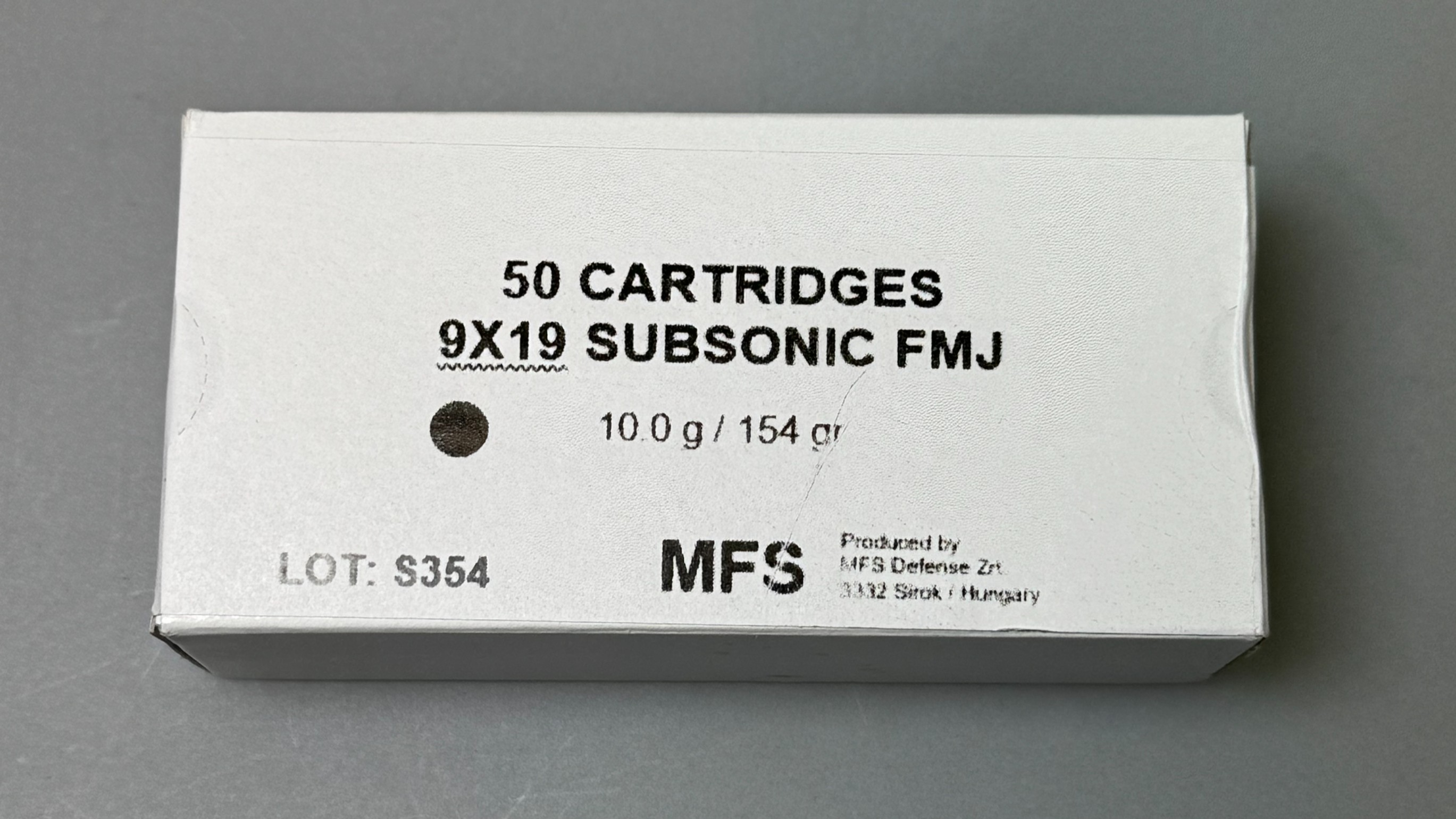Munition Swiss P Ammo Subsonic FMJ 154 gr (10.0 g)  9mm Para