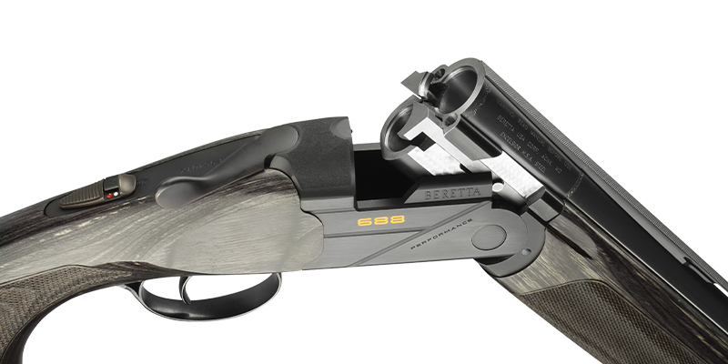 Bockdoppelflinte Beretta 688 Performance 12/76 , Linksschaft, verstellbare Schaftbacke, LL76cm, OCHP Chokes, Stahlschrotbeschuss Bockdoppelflinte Beretta 688 Performance 12/76 , Linksschaft, verstellbare Schaftbacke, LL76cm, OCHP Chokes, Stahlschrotbeschuss