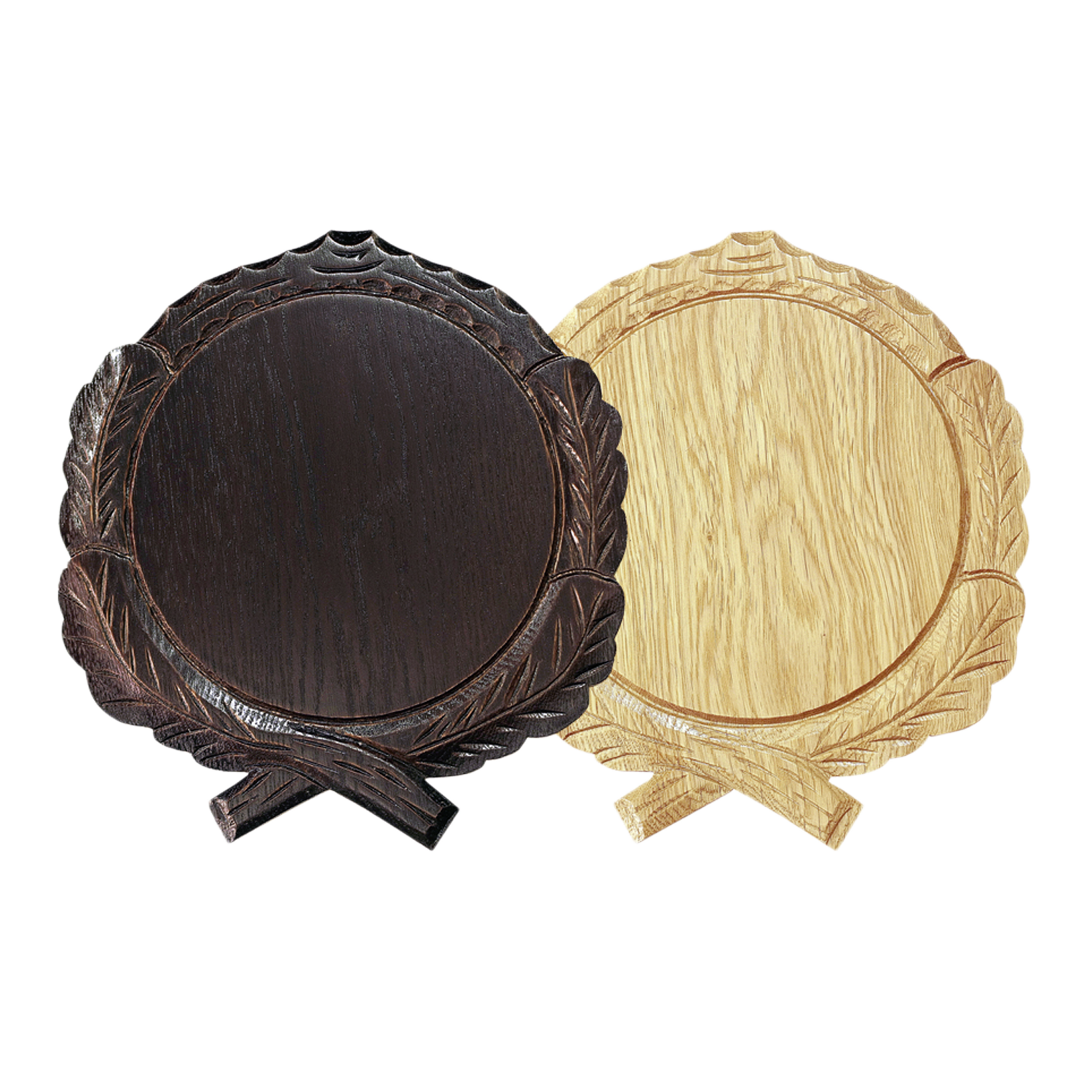 Geschnitzte Eichenholzschilder für Keilerwaffen 14cm