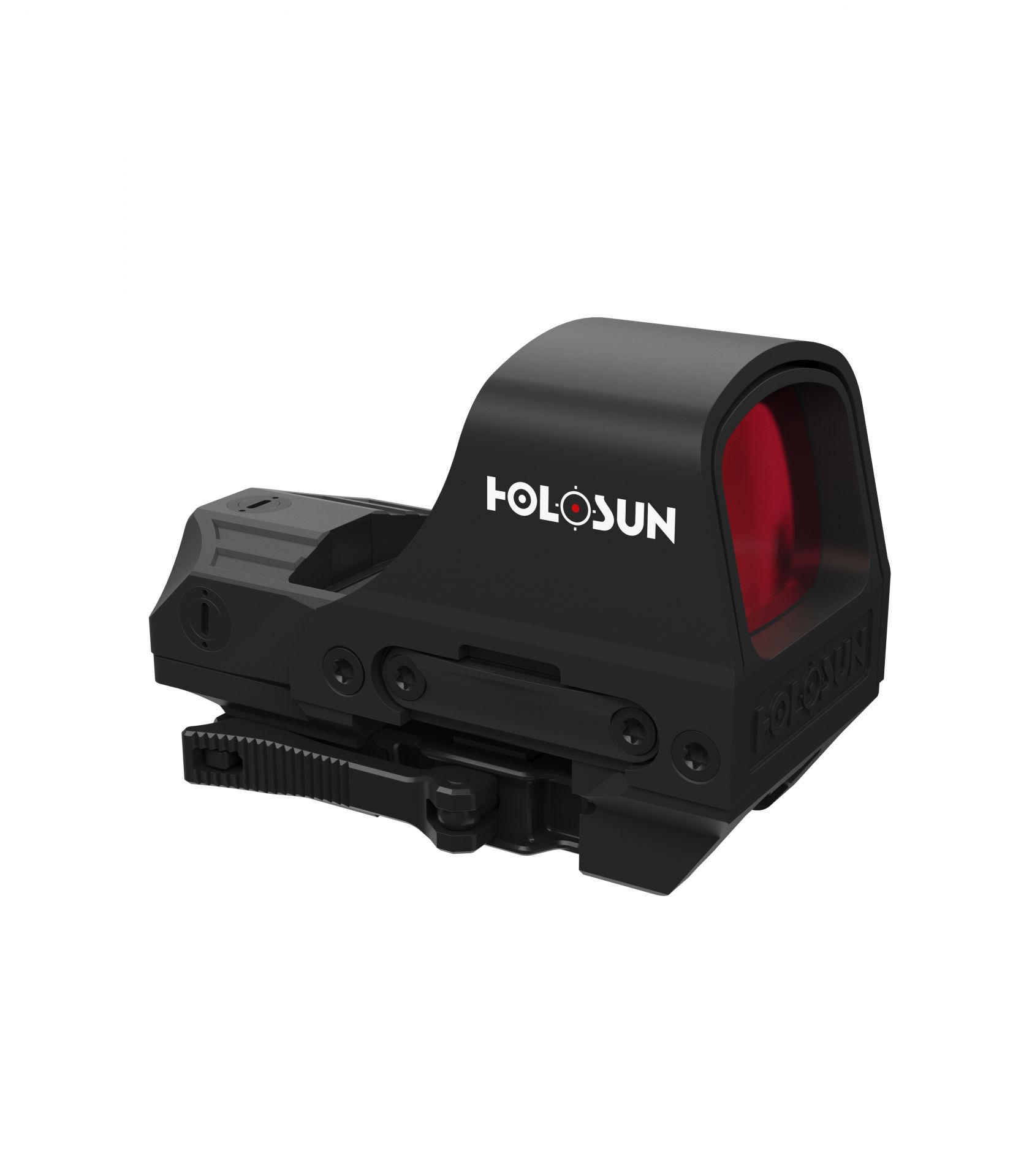 Rotpunktvisier Holosun HS510C-RD-Black  mit rotem Wechselabsehen: 2MOA Dot, 65MOA Cricledot & 65MOA Cricle